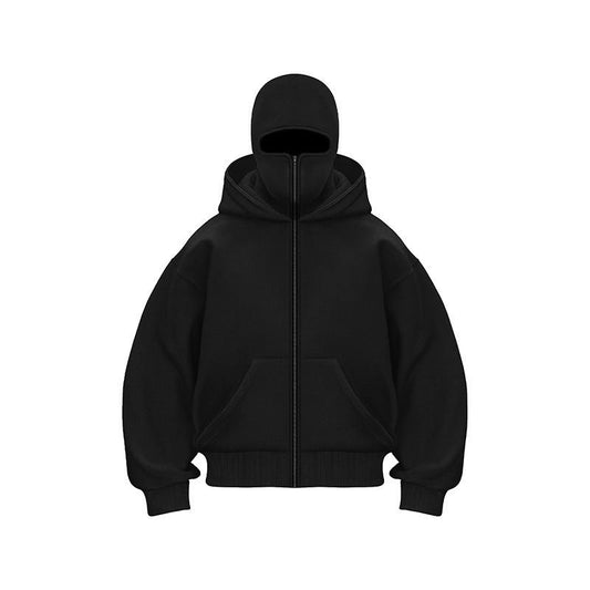 Ninja-huppari vetoketjulla miehille ja naisille