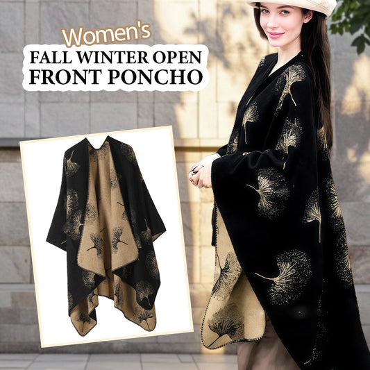 Naisten Syksy/Talvi Avoin Poncho