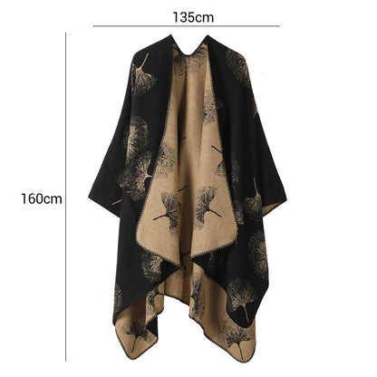 Naisten Syksy/Talvi Avoin Poncho