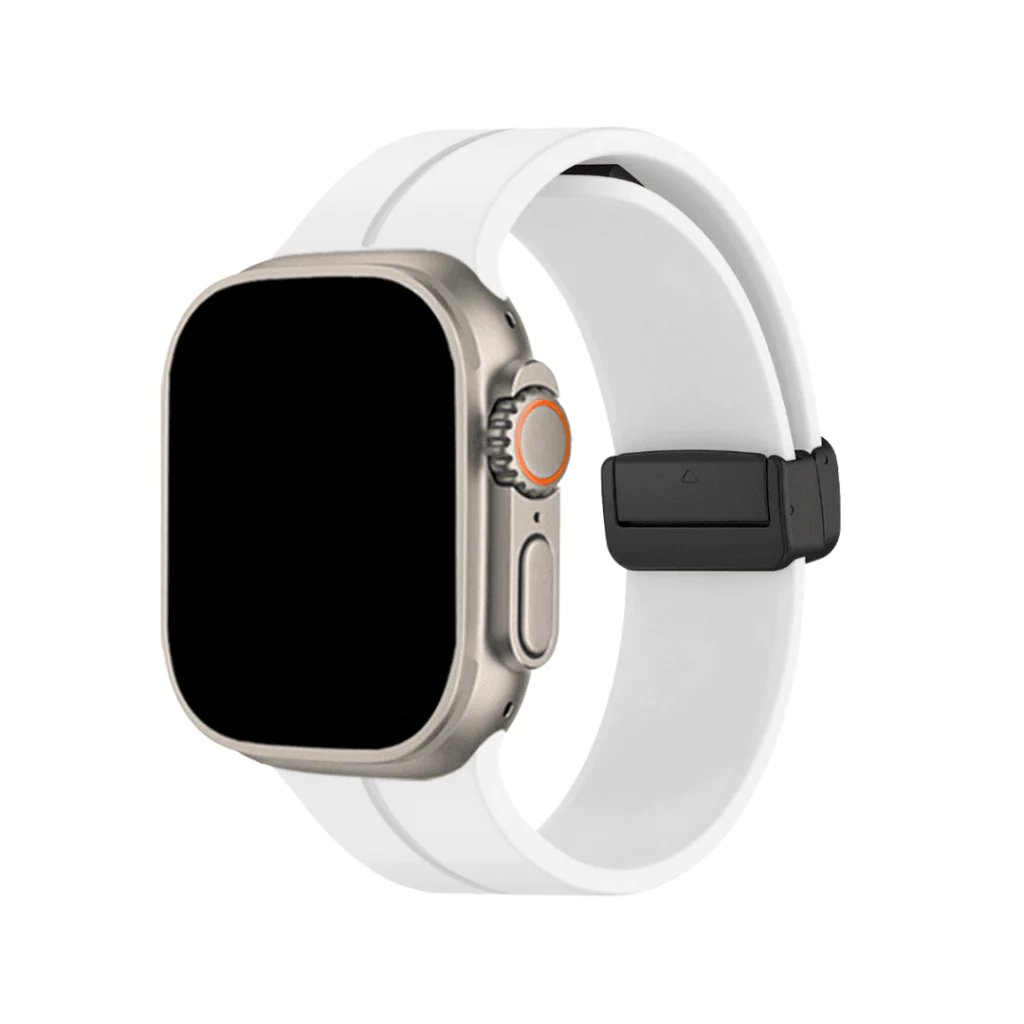 Silikoni magneettinen taittuva nauha Apple Watch Ultra Series 9/8/7/6/SE:lle