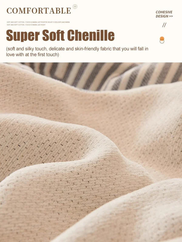 Kaksipuolinen chenille sohvanpäällinen