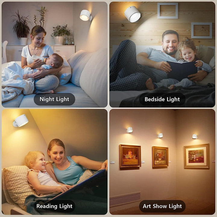 LED Ladattava Seinävalaisin