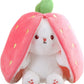 🎅Joulumyynti 49% OFF🍓Mansikkapupu muuttui pikku kaniksi🎀 Hedelmänukke Pehmolelu🐰