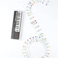 Removable piano keyboard note labels