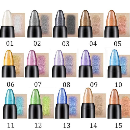 14 Colour Highlighter Eyeshadow Pencil Vedenpitävä Glitter Eye Shadow Eyeliner Pencil（Osta koko setti ja saat parhaan tarjouksen）.