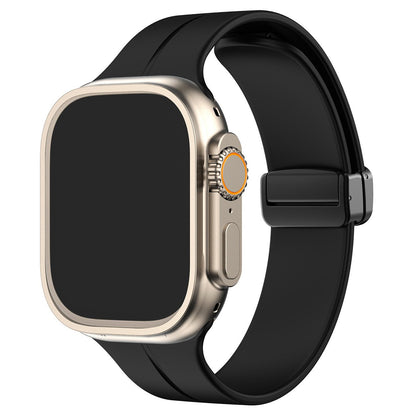 Silikoni magneettinen taittuva nauha Apple Watch Ultra Series 9/8/7/6/SE:lle