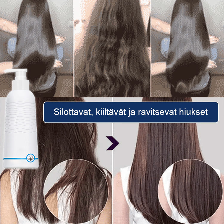 Keratiini hiustenhoitoaine elvyttää hiukset