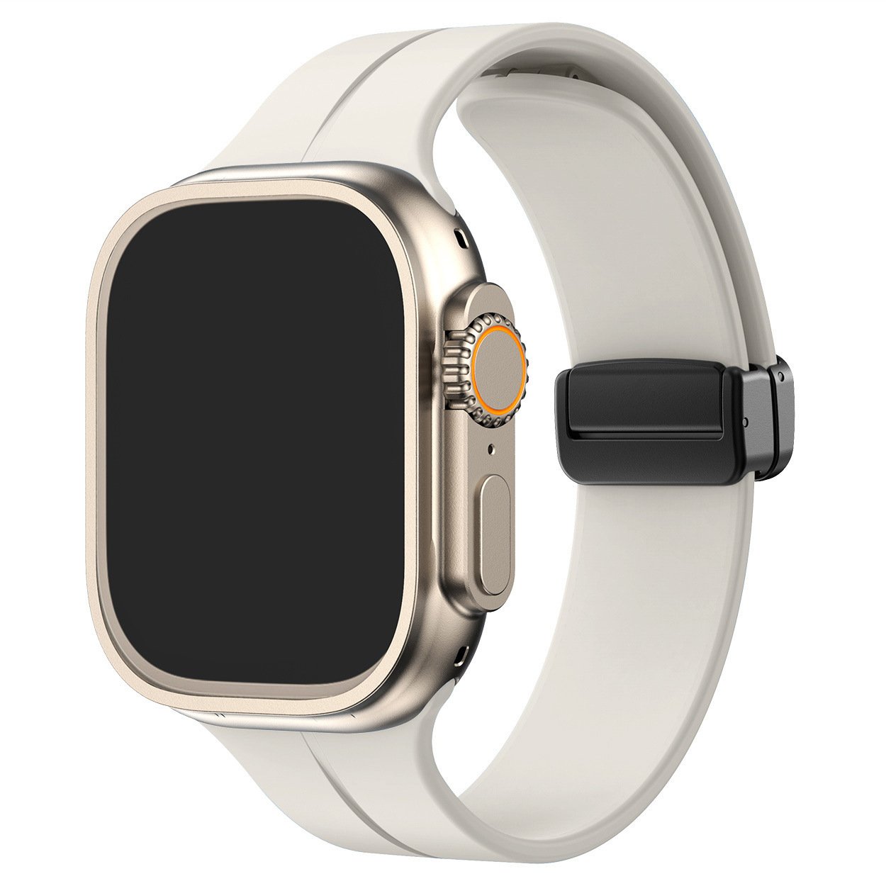 Silikoni magneettinen taittuva nauha Apple Watch Ultra Series 9/8/7/6/SE:lle