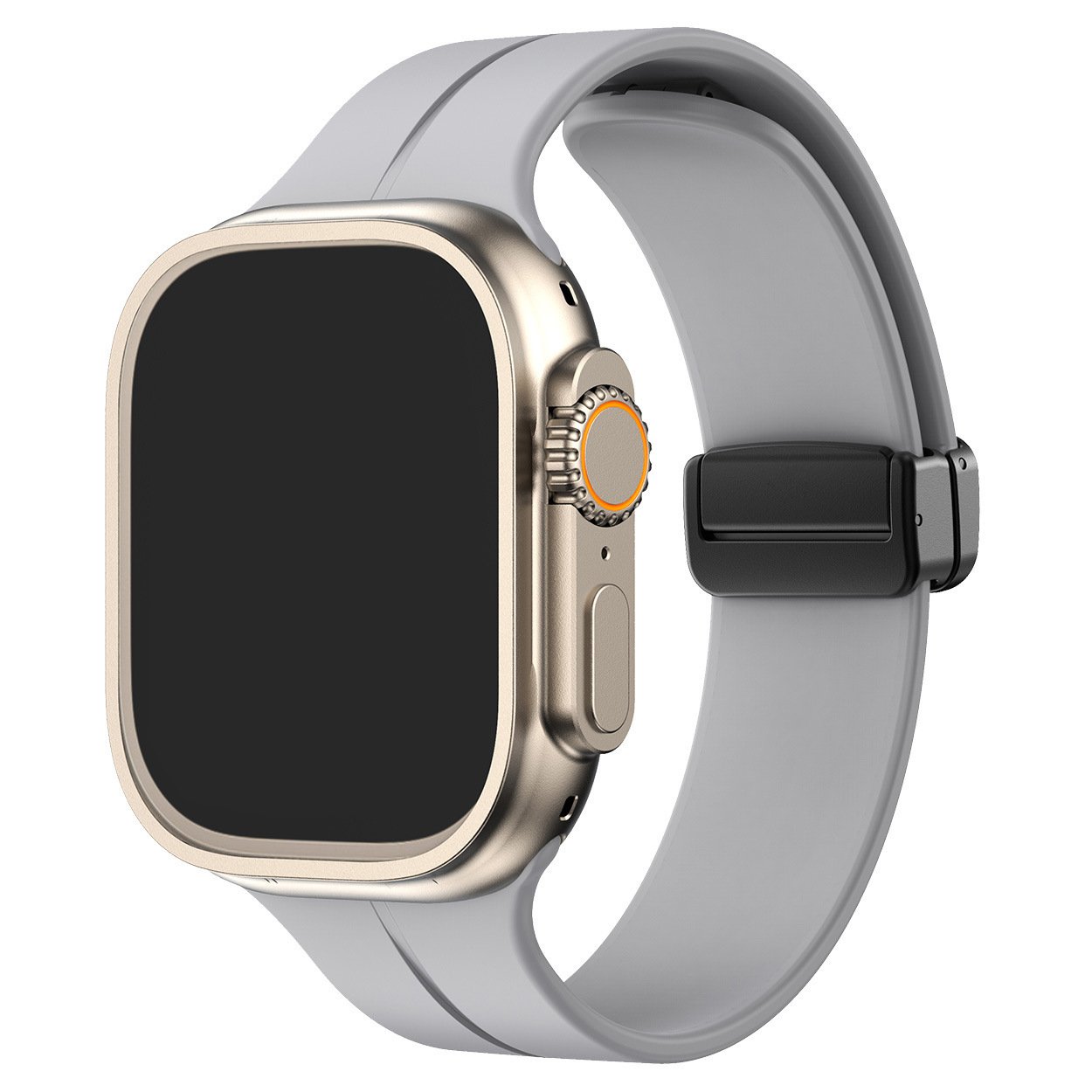 Silikoni magneettinen taittuva nauha Apple Watch Ultra Series 9/8/7/6/SE:lle