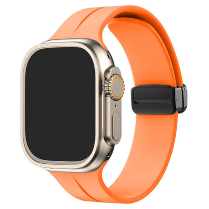 Silikoni magneettinen taittuva nauha Apple Watch Ultra Series 9/8/7/6/SE:lle