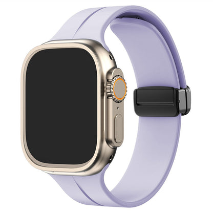 Silikoni magneettinen taittuva nauha Apple Watch Ultra Series 9/8/7/6/SE:lle