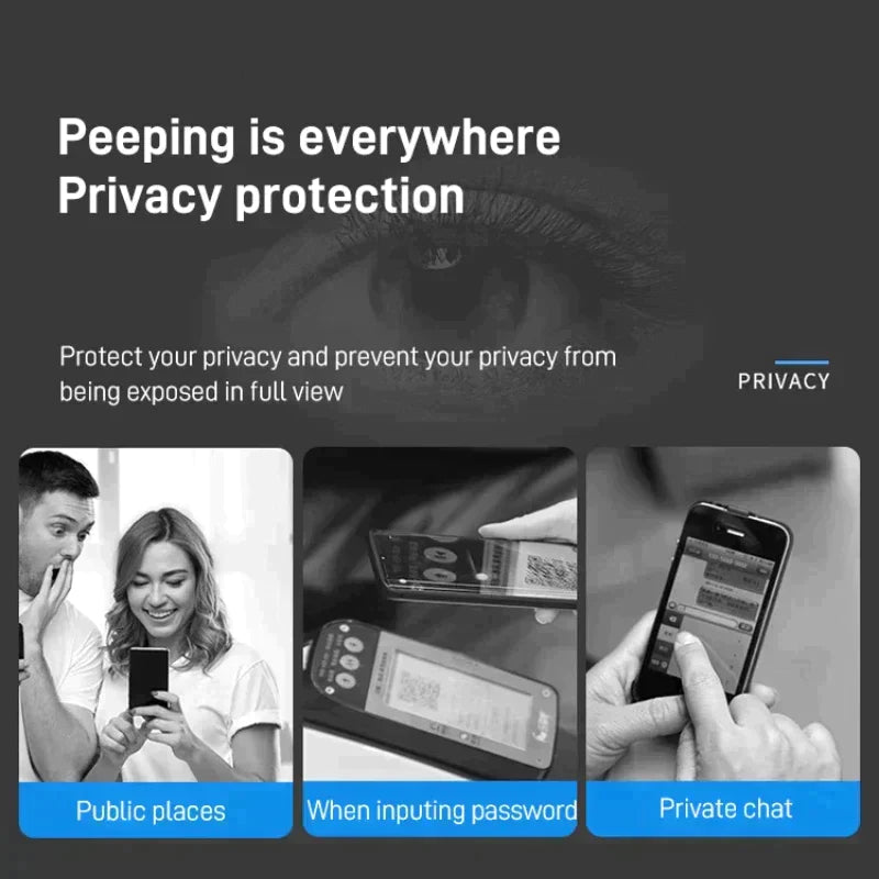 📱Anti Peeping karkaistua lasia näytön suojakalvo iPhonelle