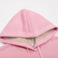 Warm lambskin hooded sports hoodie jacket - dressowy