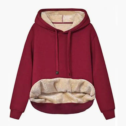 Warm lambskin hooded sports hoodie jacket - dressowy