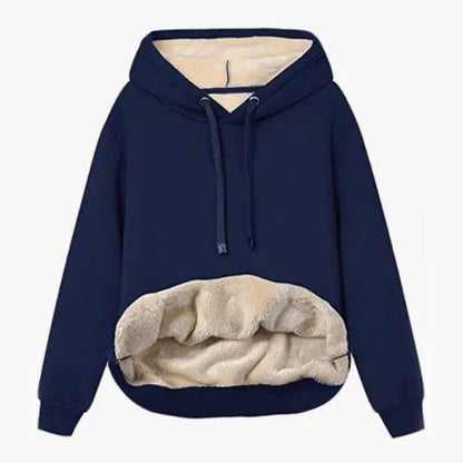 Warm lambskin hooded sports hoodie jacket - dressowy